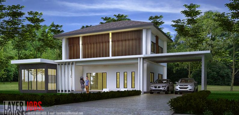 House Plans Idea 20x11m with 3 bedrooms